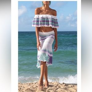 MY BEACHY SIDE**Crochet Camelia Top and Skirt Set***One Size $640